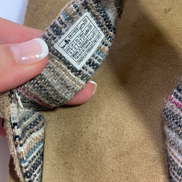 SANUK FRAID NOT ST TAN HEMP/LEATHER FLIP FLOPS - Picture 4 of 8